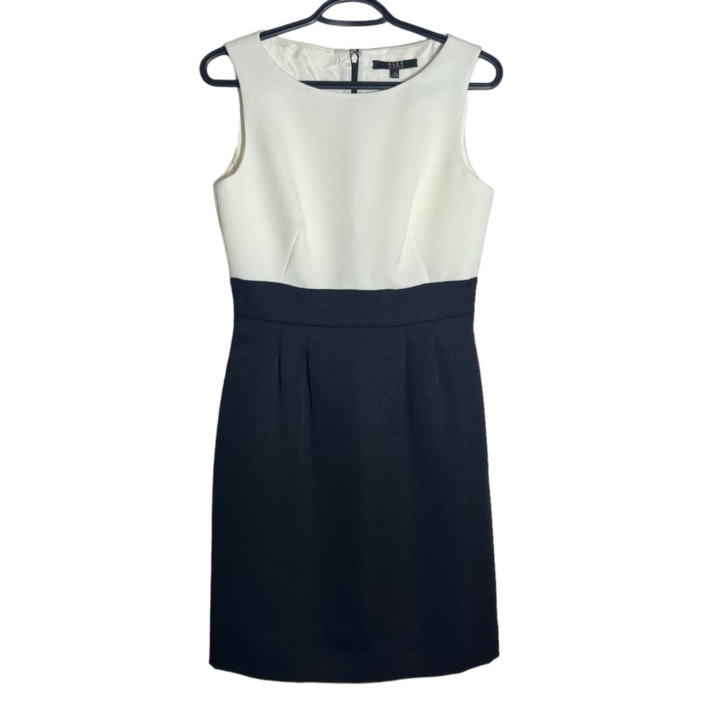 Alex Marie Color-Block Sheath Dress • Size 4 • Bold Blocked Design